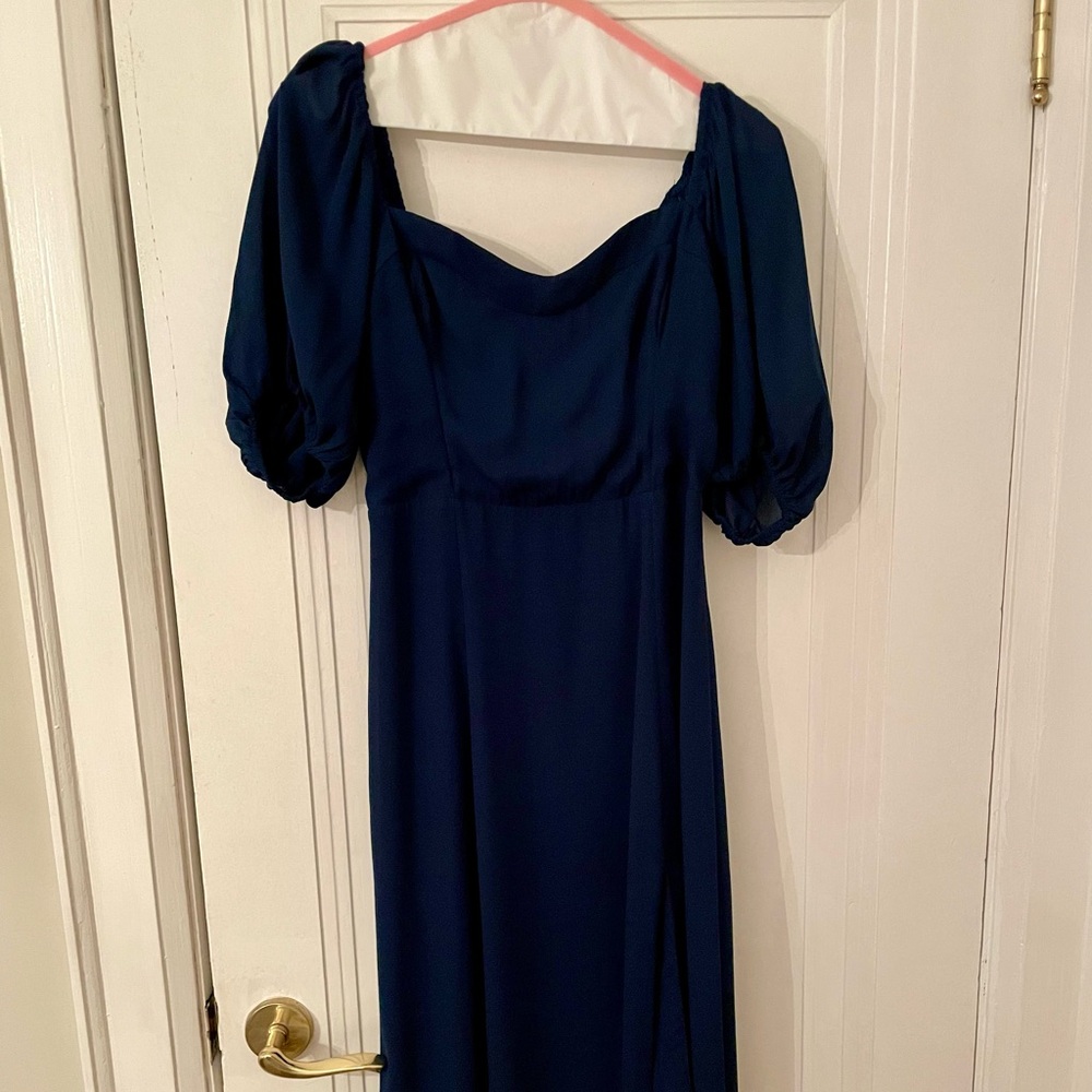 Abercrombie & Fitch Midnight Blue Midi Dress